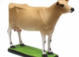Escultura Vaca Jersey em Resina